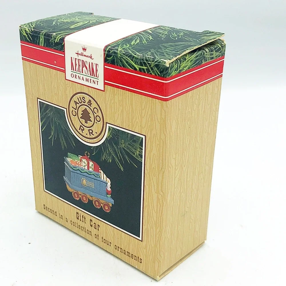 Gift Car Hallmark Ornament #2 in Claus & Co RR Series 1991
